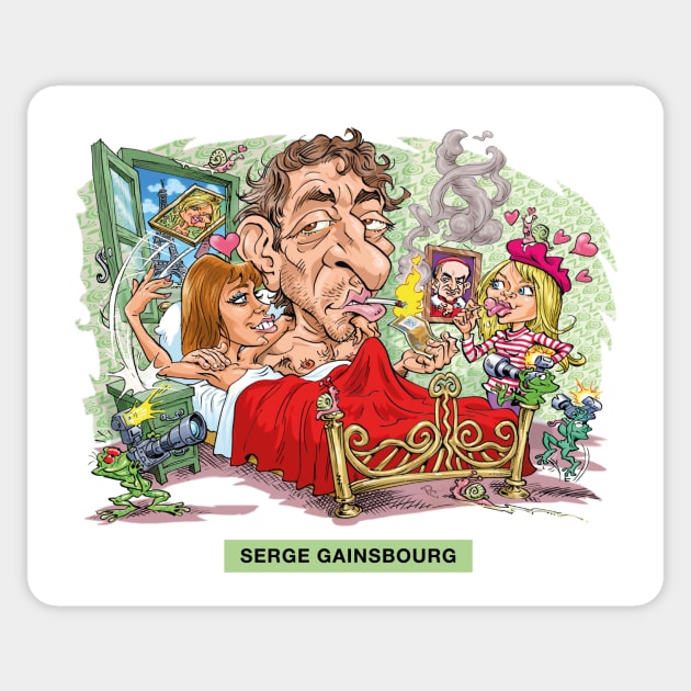 Serge Gainsbourg Sticker by PLAYDIGITAL2020